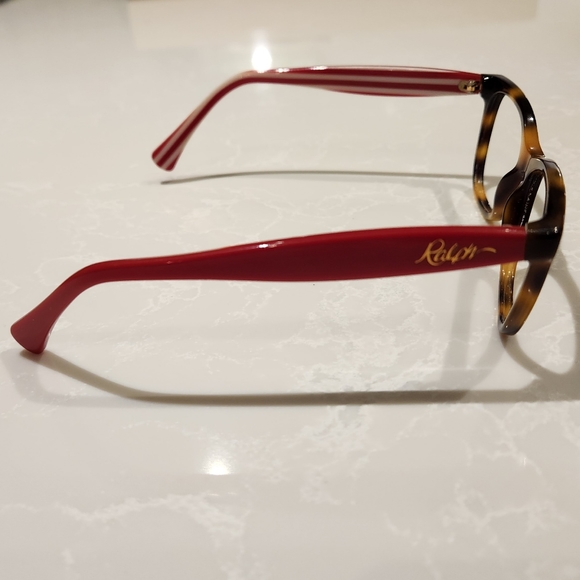 RALPH LAUREN RA7077 Tortoise Shell Candy Cane Stripe Eyeglasses Frame 51-16-140 - Picture 5 of 10